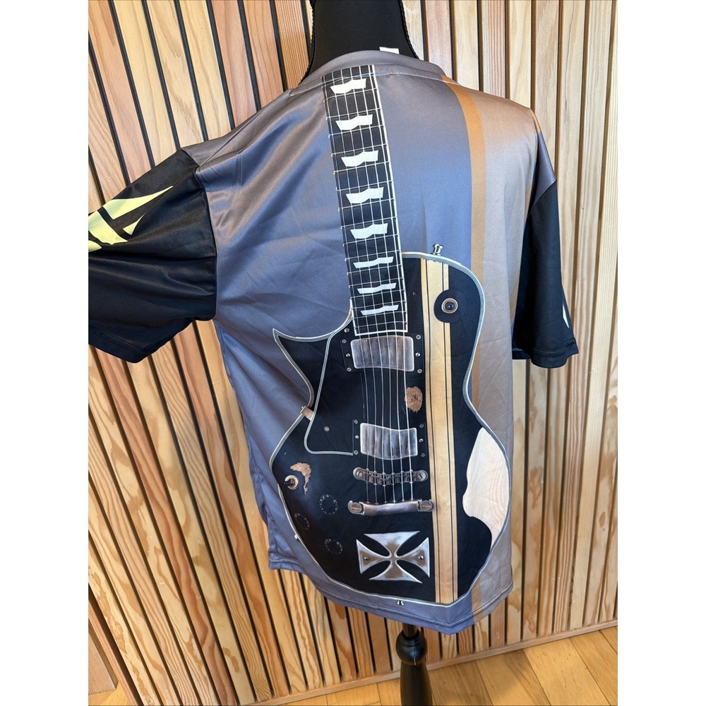 Metallica AOP Shirt Men's Small Polyester James Hetfield Guitar - Picture 4 of 7